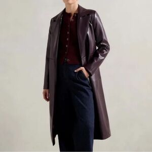 Gabbi Vegan Leather Trench Coat